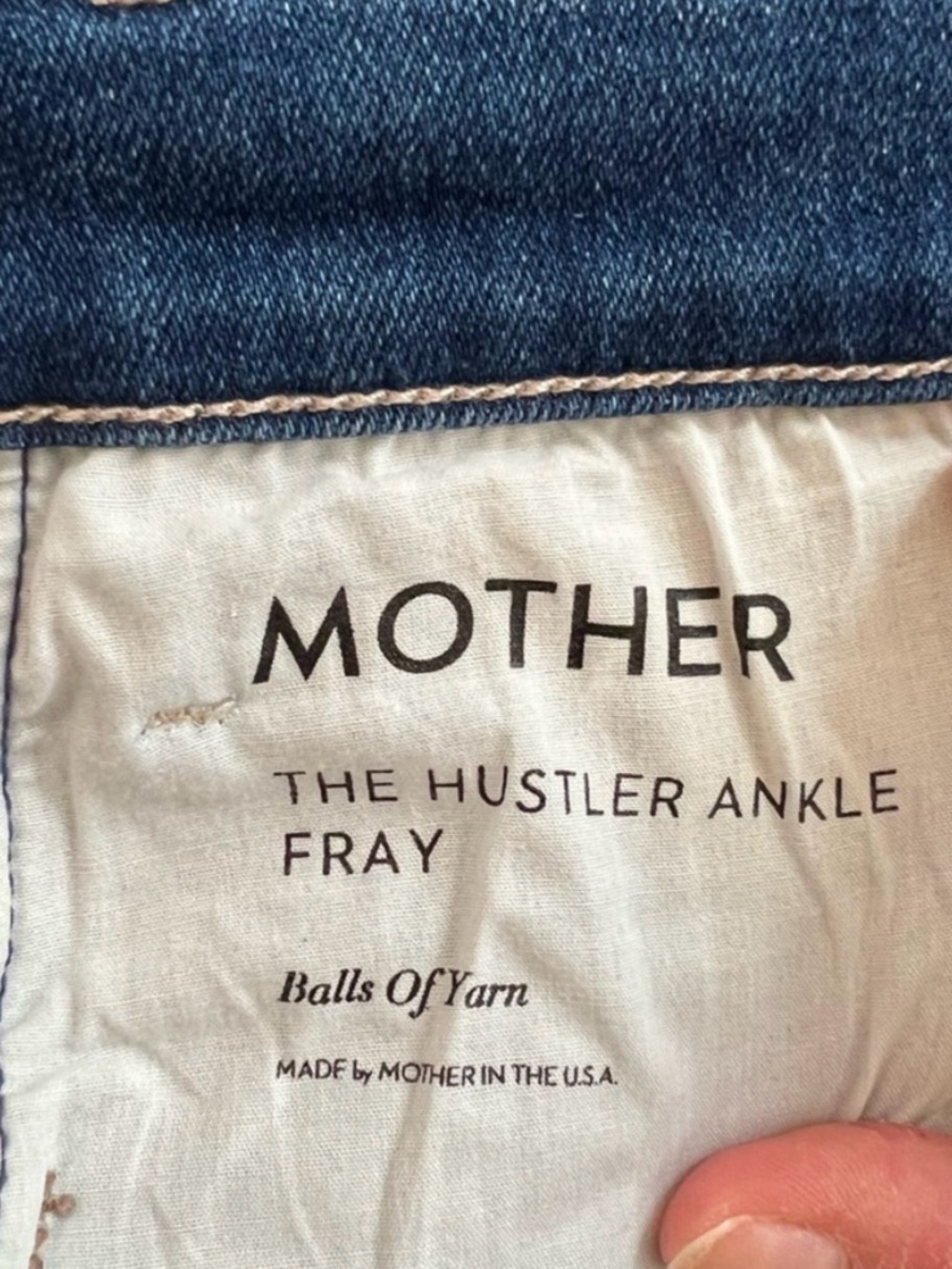 MOTHER Hustler Ankle Fray Jeans size 32 - Picture 7 of 8